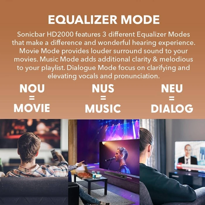 Ηχόμπαρα Sonicgear 2.0ch Hd Sonic Bar Hd 2000