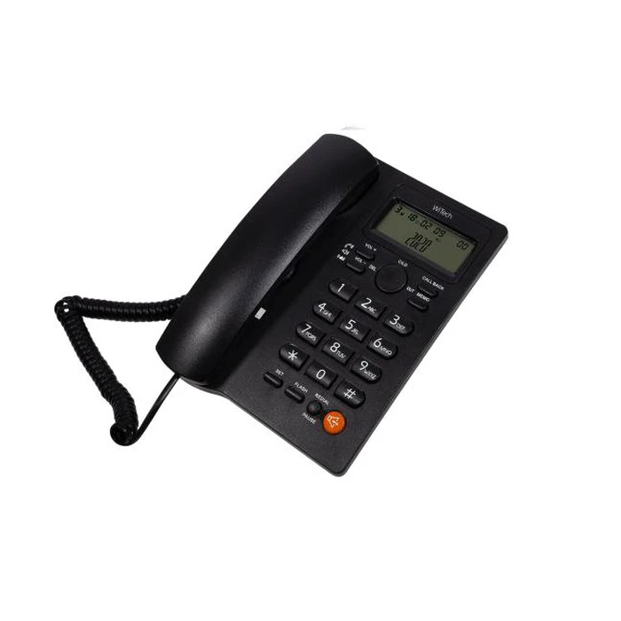 Ενσύρματο Τηλέφωνο WiTech μαύρο