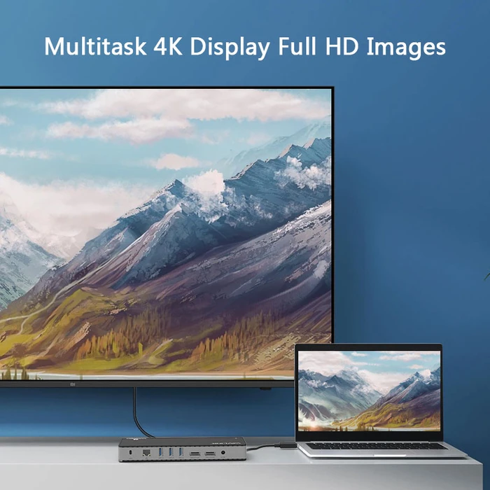 Docking Station Wavlink THUNDERBOLT 3 60W with DP TO HDMI 4K 60HZ