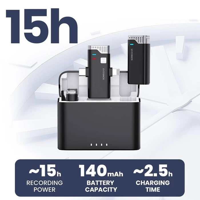 Μικρόφωνο Sonic Gear Wireless Clip-On Black