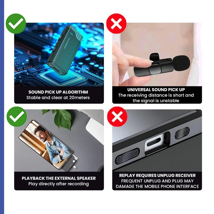 Μικρόφωνο Sonic Gear Wireless Clip-On Black