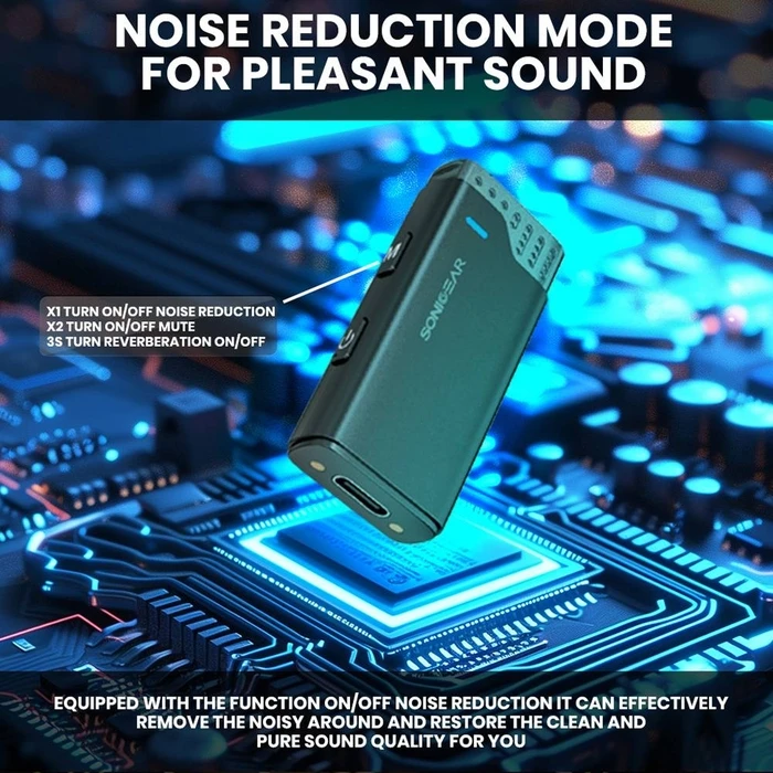 Μικρόφωνο Sonic Gear Wireless Clip-On Black