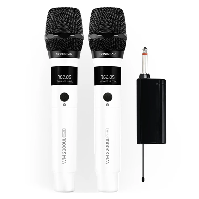 Μικρόφωνο Sonic Gear Dual 2.4G Wireless Led Wm 2200 Ul White