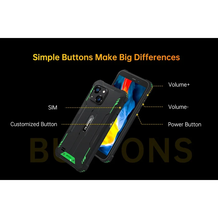 Smartphone Oukitel Wp32, 6", 4/128GB, 6300mAh, IP68/IP69K, Πορτοκαλί