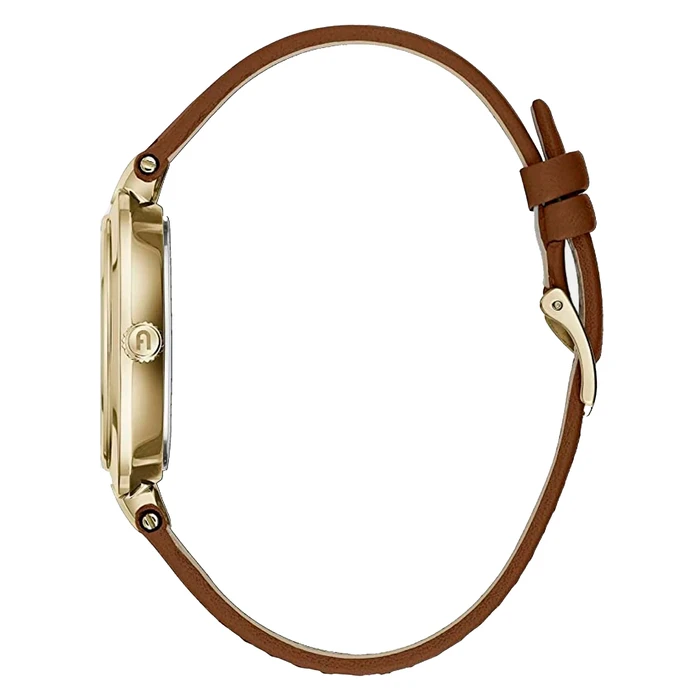 Γυναικείο Ρολόι Furla Ww00002002L2 (30mm) Δερμάτινο Λουράκι Καφέ