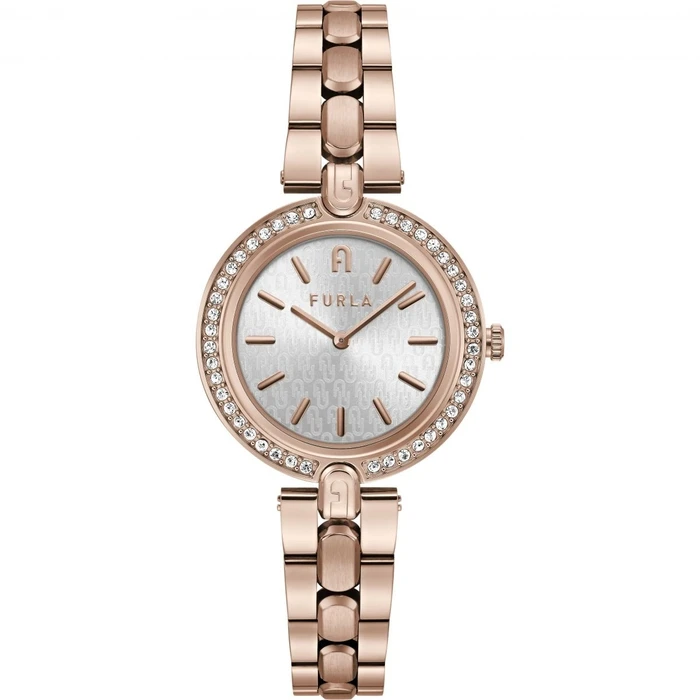 Γυναικείο Ρολόι Furla Ww00002003L3 (34mm) Μεταλλικό Μπρασελέ Ροζ