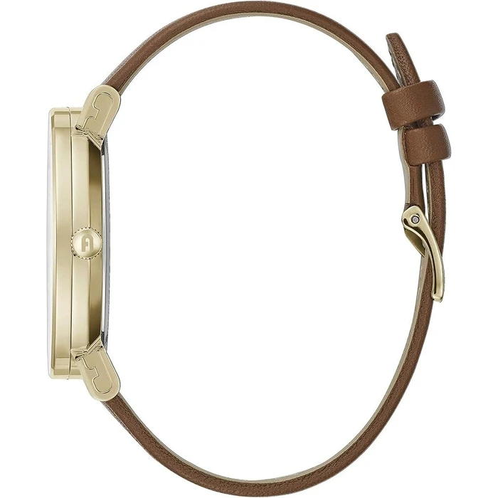 Γυναικείο Ρολόι Furla Ww00003002L2 (38mm) Δερμάτινο Λουράκι Καφέ