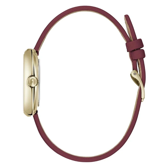 Γυναικείο Ρολόι Furla Ww00005002L2 (32mm) Δερμάτινο Λουράκι Κόκκινο
