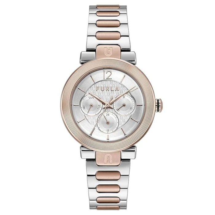 Γυναικείο Ρολόι Furla Ww00011004L5 (38mm) Μεταλλικό Μπρασελέ Ασημί