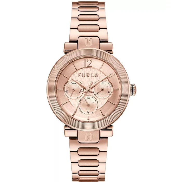 Γυναικείο Ρολόι Furla Ww00011006L3 (38mm) Μεταλλικό Μπρασελέ Ροζ