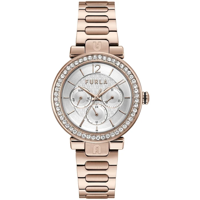 Γυναικείο Ρολόι Furla Ww00011007L3 (38mm) Μεταλλικό Μπρασελέ Ροζ