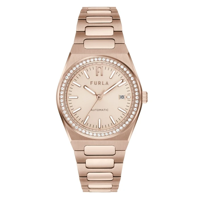Γυναικείο Ρολόι Furla Ww00012002L3 (38mm) Μεταλλικό Μπρασελέ Ροζ