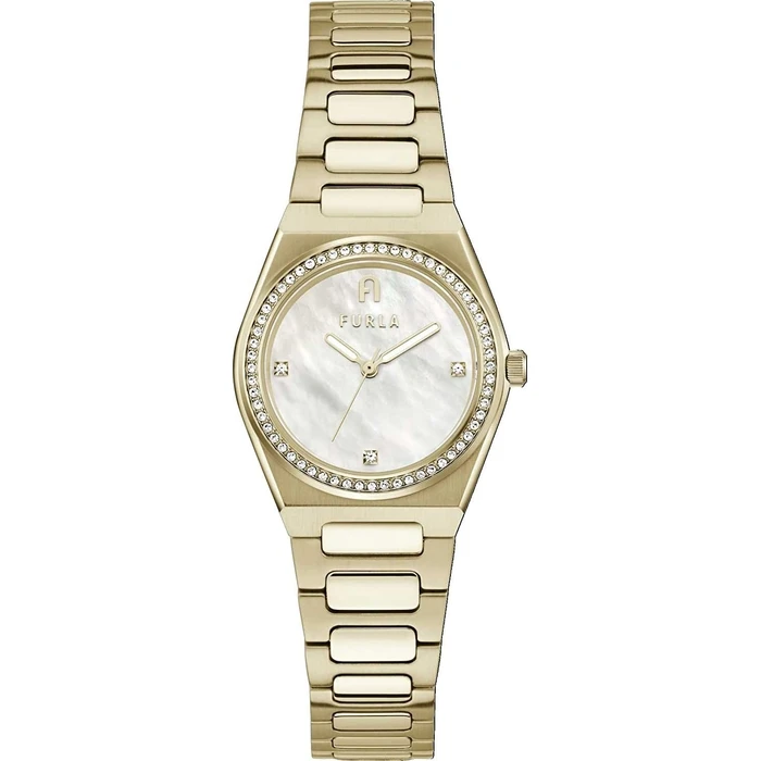 Γυναικείο Ρολόι Furla Ww00020001L2 (30mm) Μεταλλικό Μπρασελέ Χρυσό