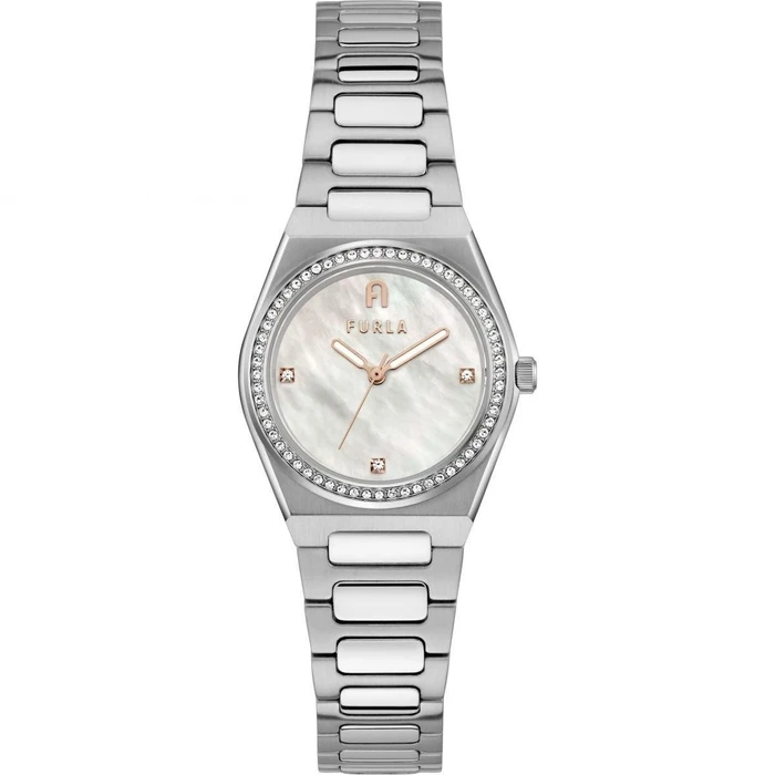 Γυναικείο Ρολόι Furla Ww00020003L1 (30mm) Μεταλλικό Μπρασελέ Ασημί