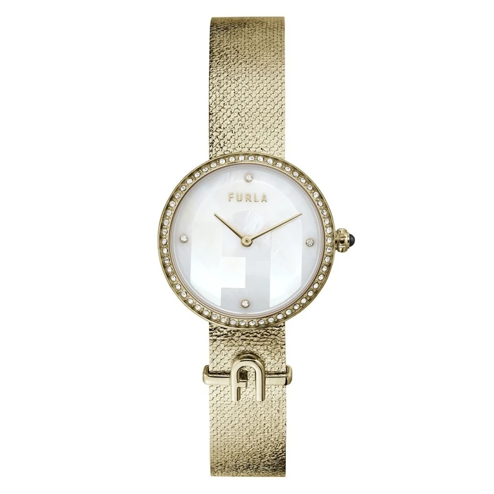 Γυναικείο Ρολόι Furla Ww00022001L2 (32mm) Μεταλλικό Μπρασελέ Χρυσό