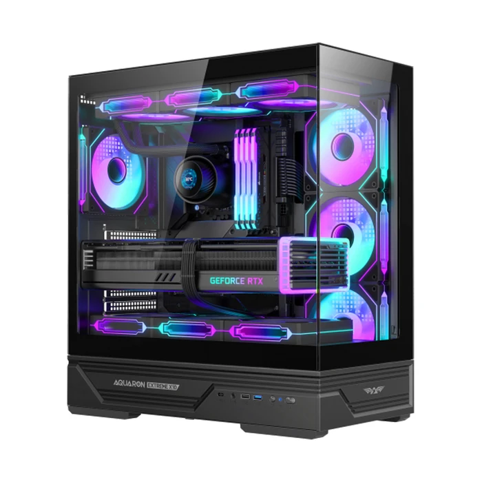 ARMAGGEDDON Aquaron Xtreme X10 - Midi Tower Gaming Κουτί Υπολογιστή (Μαύρο)