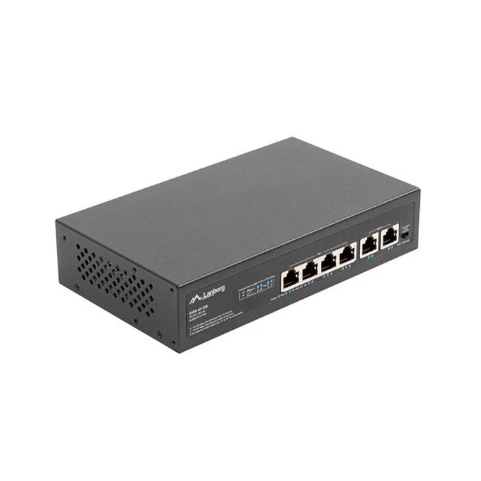 Network Switch Lanberg PoE+ Rack 10"/19" RSFE-4P-2FE-60