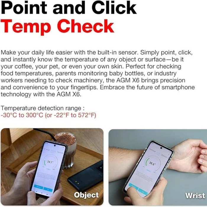 Κινητό Τηλέφωνο AGM 5g X6 Phantom Αδιάβροχο