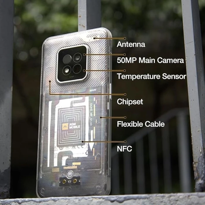 Κινητό Τηλέφωνο AGM 5g X6 Phantom Αδιάβροχο