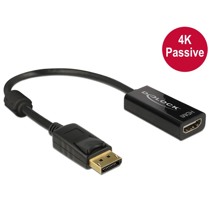 Αντάπτορας DisplayPort DeLOCK 62609 0.2 m 1.2 HDMI Black