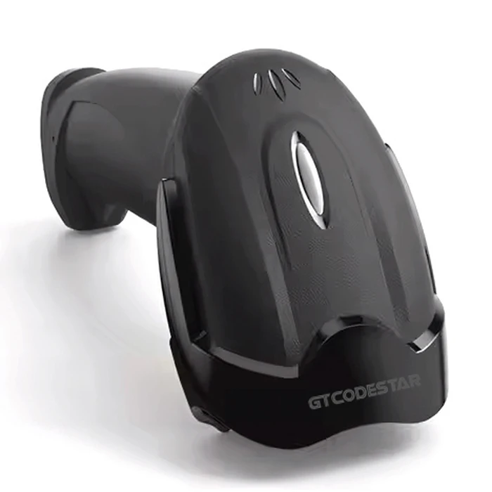 Barcode Scanner Gtcodestar X-620F, 1D, ενσύρματο & Ασύρματο, 800mAh, Μαύρο