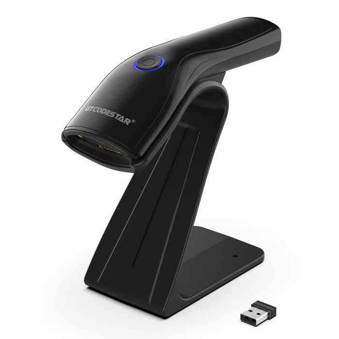 Barcode Scanner Gtcodestar X-9200L με Βάση, 1D & 2D, Ενσύρματο & Ασύρματο, 800mAh, Μαύρο
