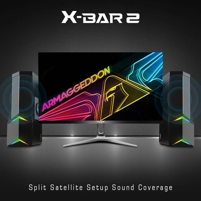 Ηχεία Υπολογιστή Armaggeddon DETACHABLE Gaming Stereo X-BAR 2