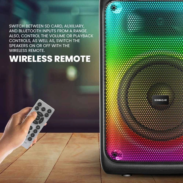 Karaoke Sonic Gear Rgb Hda Speaker 110W Hyperbox 1200 Pro Black