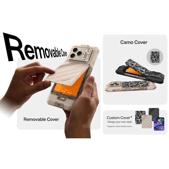 Rugone Xever 8 (8/128GB) Ανθεκτικό Smartphone Μαύρο