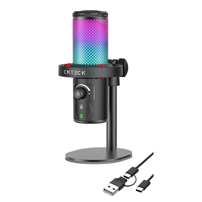 CMTECK XM560 Επιτραπέζιο Μικρόφωνο (Καρδιοειδές) - Μαύρο