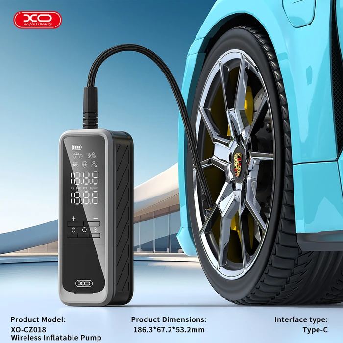 Τρόμπα Αυτοκινήτου XO CZ018 Smart Φορητή 5000 mAh 22 Κυλίνδρων