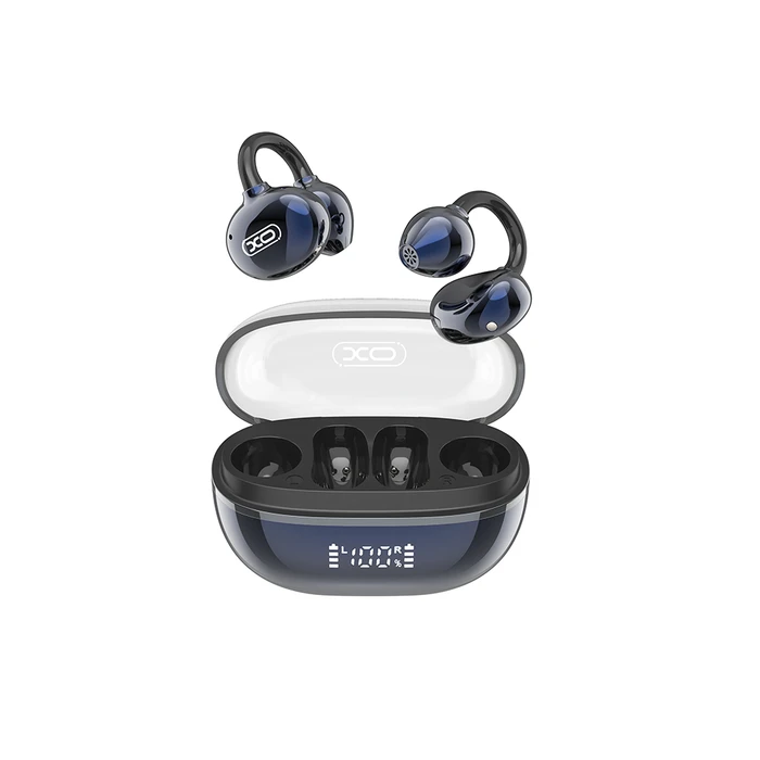 XO G43 Ακουστικά Open Ear Bluetooth Handsfree Μπλε (Διαφανής Επιμεταλλωμένη Σχεδίαση)