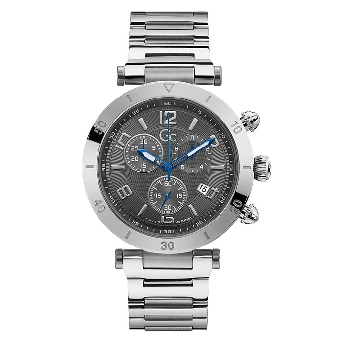 GC Men's Watch Y68001G5MF (44 mm) - Quartz, Stainless Steel, Grey