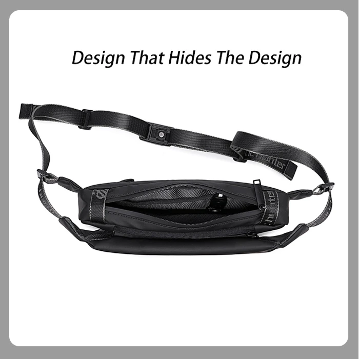 Τσάντα Arctic Hunter Μέσης Yb00047, 2L, Μαύρη