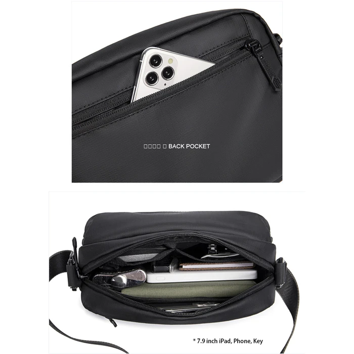 Τσάντα Arctic Hunter Ώμου Yb00518 με Θήκη Tablet, 3L, Γκρι