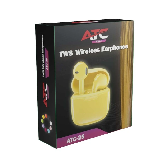Bluetooth Handsfree ATC-25 TWS Yellow