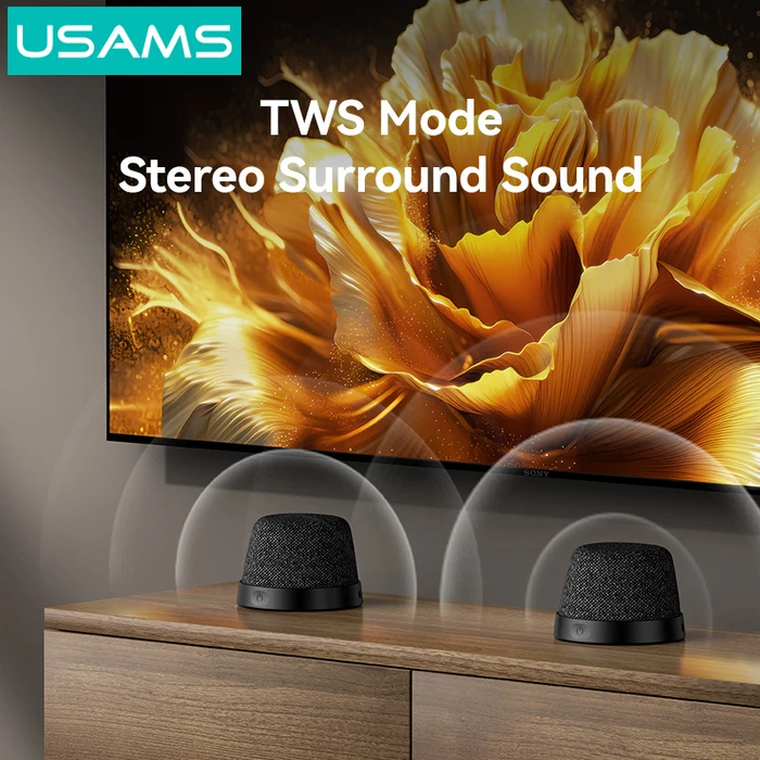 Usams YX016 Ηχείο Bluetooth με Διάρκεια Μπαταρίας έως 6 ώρες Μαύρο