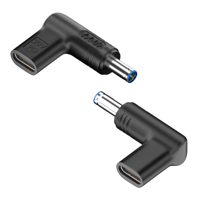Αντάπτορας Τροφοδοσίας Powertech YX-09, USB-C σε HP 4.5x3mm, μαύρος