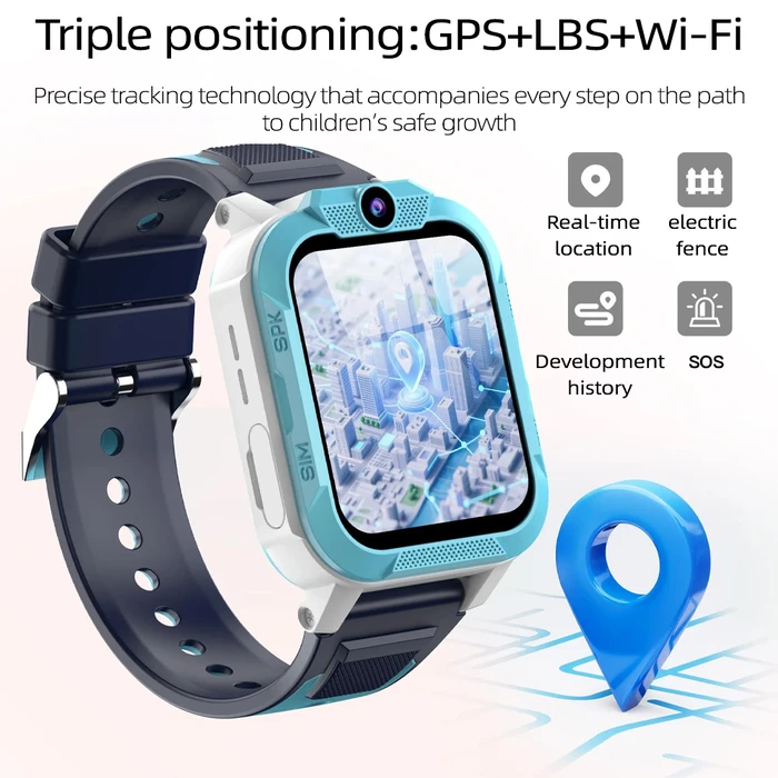 Blackview Z40 PRO Παιδικό Smartwatch 4G με GPS & Κάμερα Μπλε