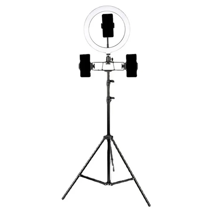 Φωτιστικό Δαχτυλίδι LED Zd67D Με Τρίποδα, Φ30Cm, 11W, RGB