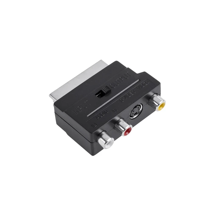 SC-3CH Μετατροπέας SCART αρσενικό σε 3xRCA θηλυκό + SVHS In/Out