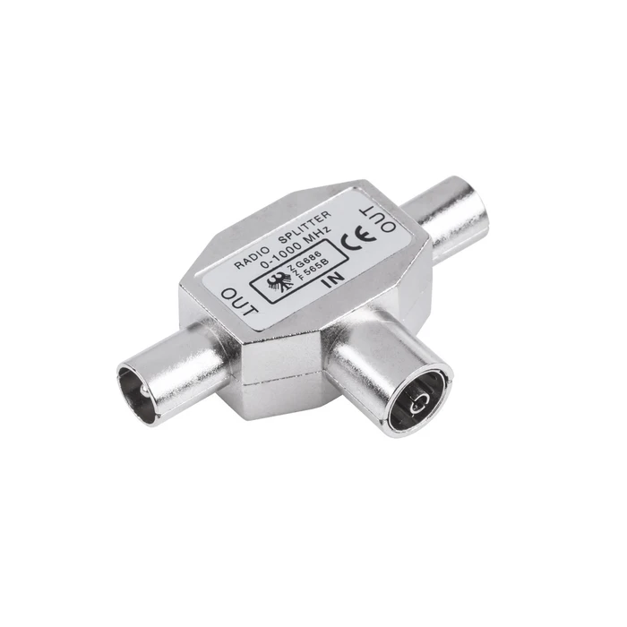 TV Antenna Signal Splitter 2:1 (M/F) - DM PRO ZLA0363