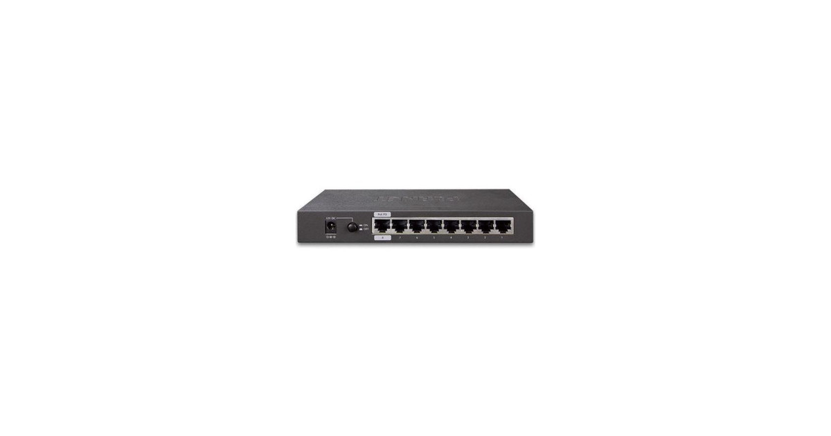 Network Switch PLANET 8-Port GE + 2-Port SFP Managed Desktop ...