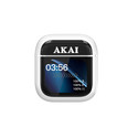 AKAI Wireless Bluetooth 6.0 Earbuds with ANC ENC 4 Microphones and 2.01 Inch Display Case White