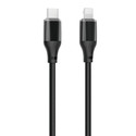 XO Καλώδιο USB C σε Lightning Braided 27W Μαύρο