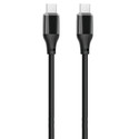 XO Cable Data Type C to Type C 60W Braided Black