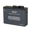 Portable Cassette Player AKAI Pocket Tape with Bluetooth 5 4 IN OUT Recording Auto Reverse USB C up to 7h