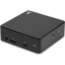 Docking Station V7 USB-C PD UNIVERSAL Dock 2X HDMI(Black)