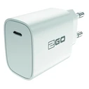 Φορτιστής Πρίζας 2GO 100V-240V-Power Delivery-White USB Type C