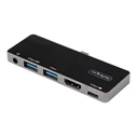 Docking Station StarTech USB-C to 4K 60Hz HDMI 2.0, With 100W Pass-Through 3-Port USB 3.0 Hub, Audio